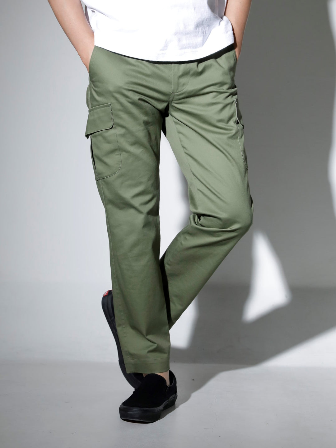 NUMBER M | CHINO STRETCH TAPARED CARGO PANTS – NUMBER M 公式